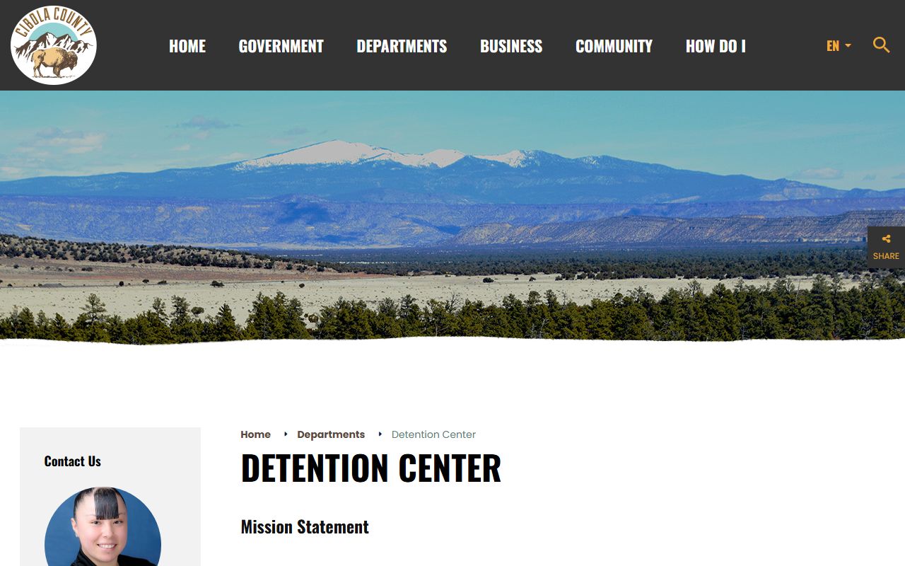 Cibola County inmate records detention center information